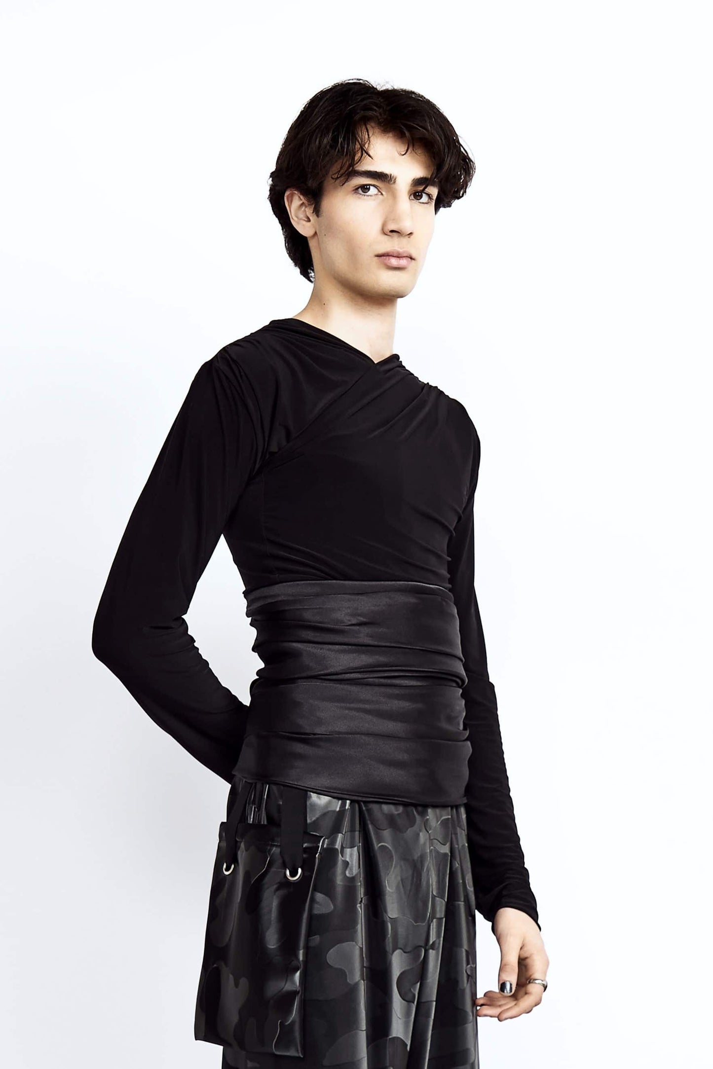 Dancer Bodice In Black Jersey - VidiBlak